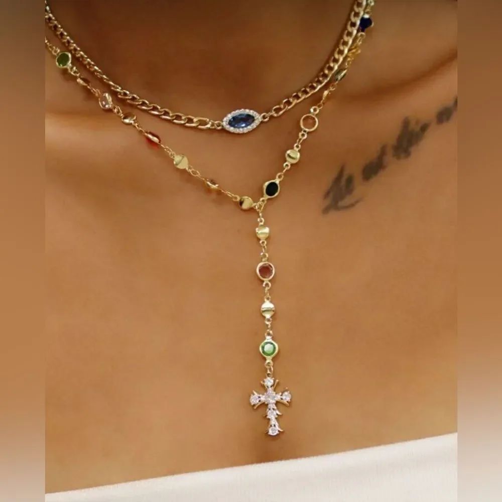 Cross Pendant Necklace S1285